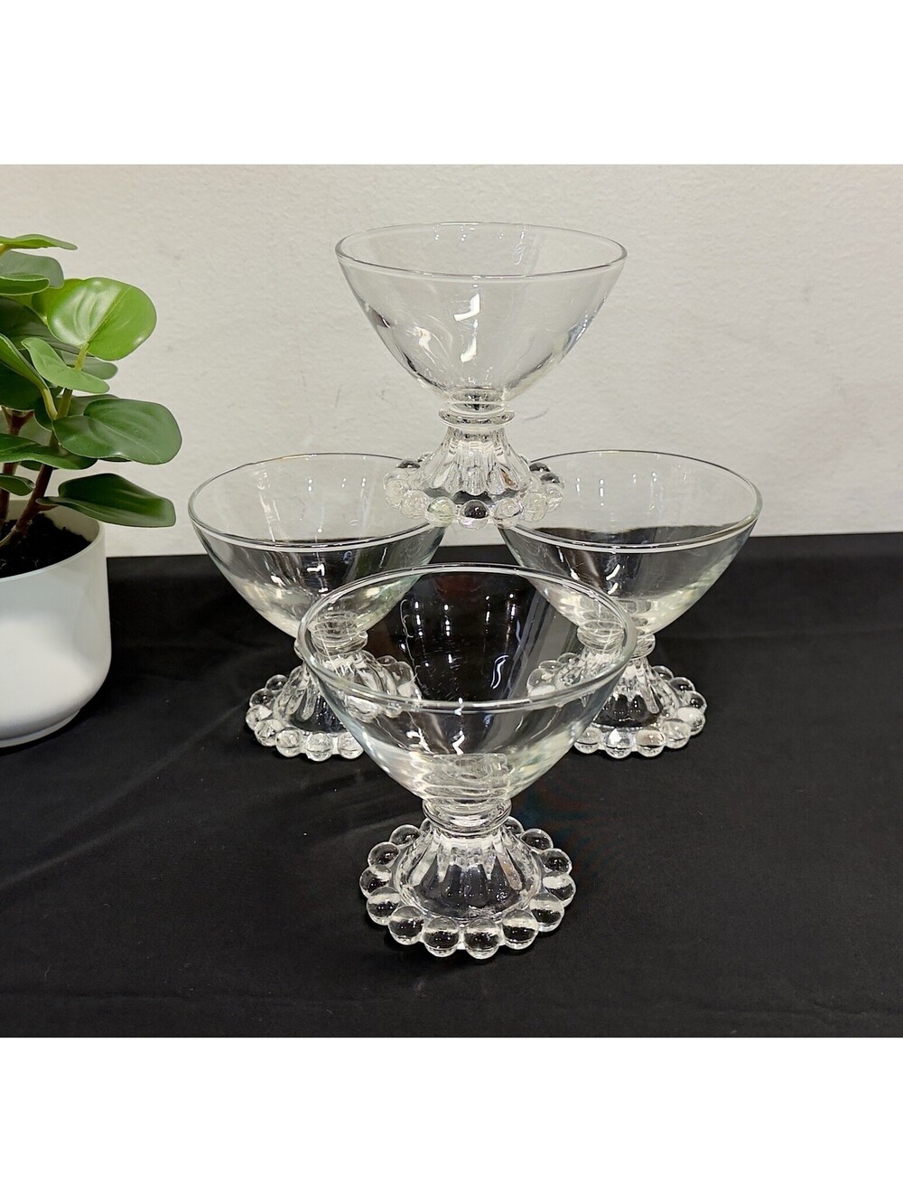4  Anchor Hocking Boopie Dessert Parfait Coupes